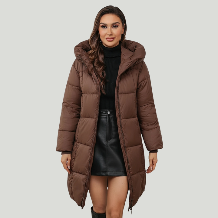 Women’s Hooded Longline Puffer Coat