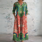 Women’s Vintage Floral Maxi Dress