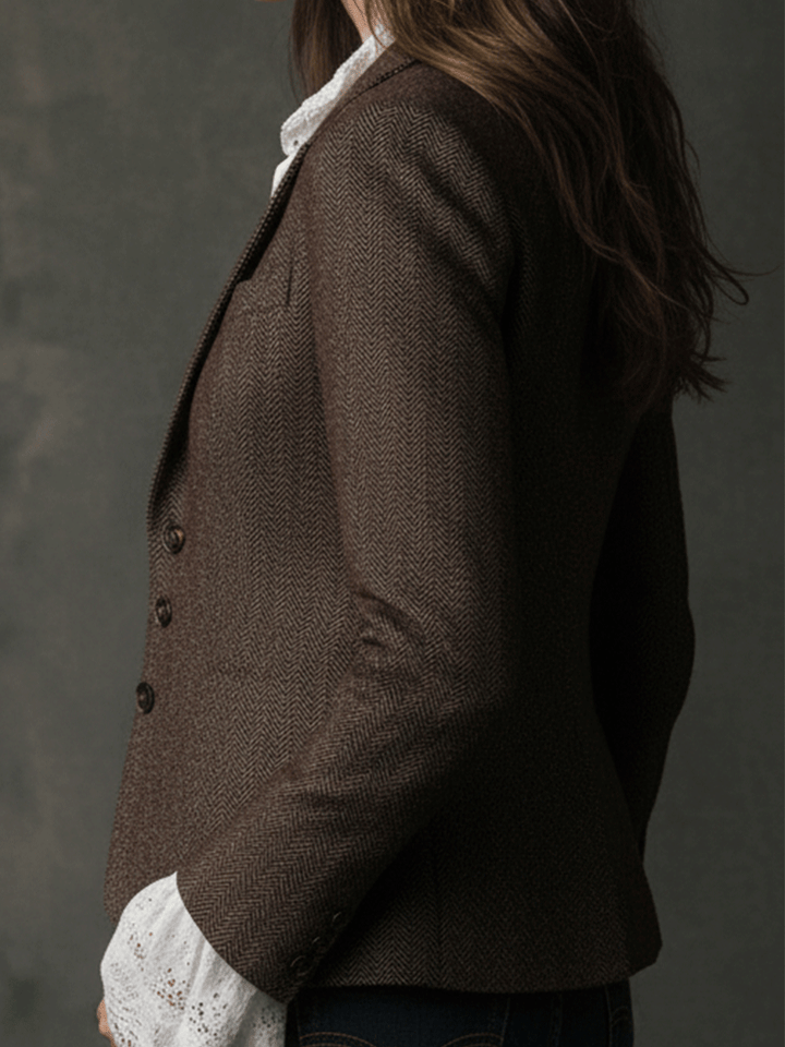 Men’s Vintage Brown Tailored Blazer