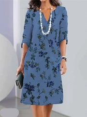 Women’s Floral Layered Midi Dress