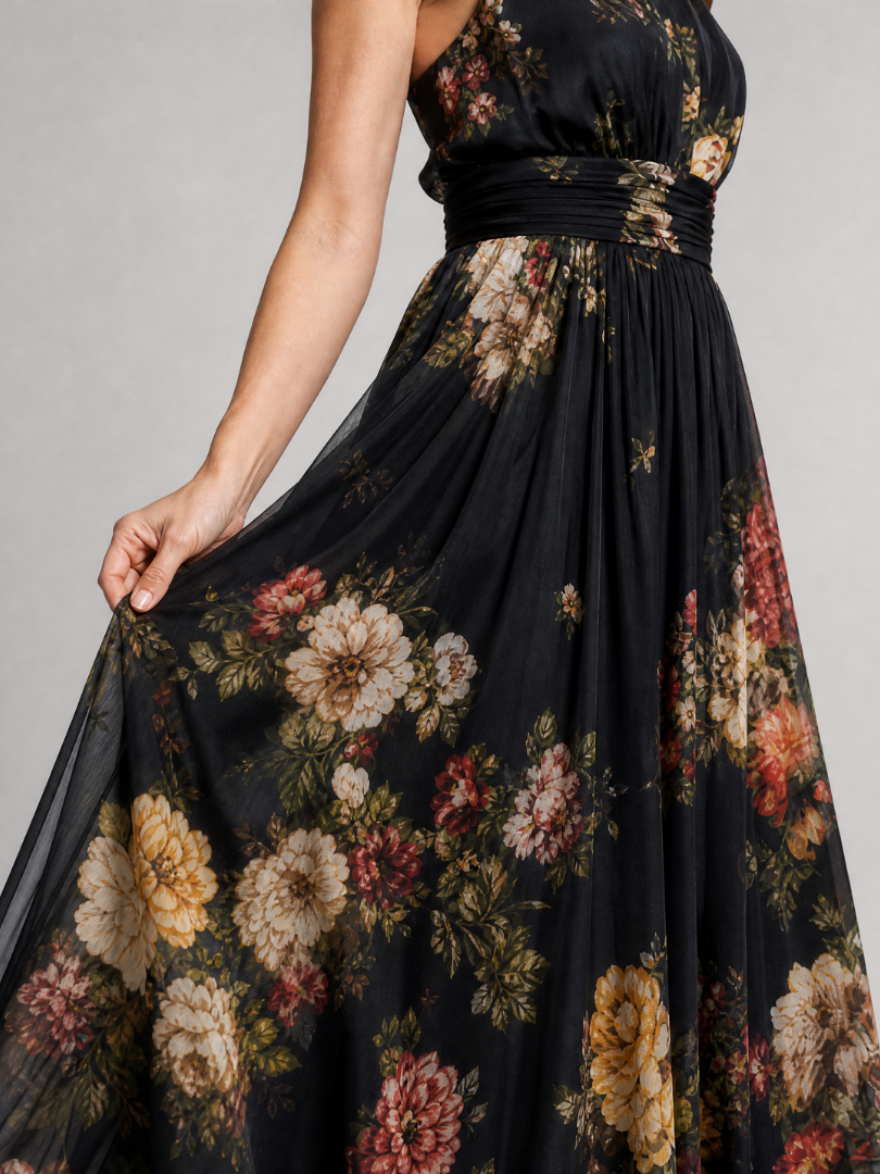 Women’s Floral Halter Midi Dress