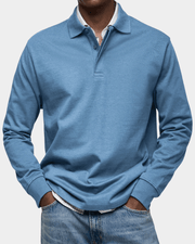 Men’s Long Sleeve Classic Fit Polo Shirt