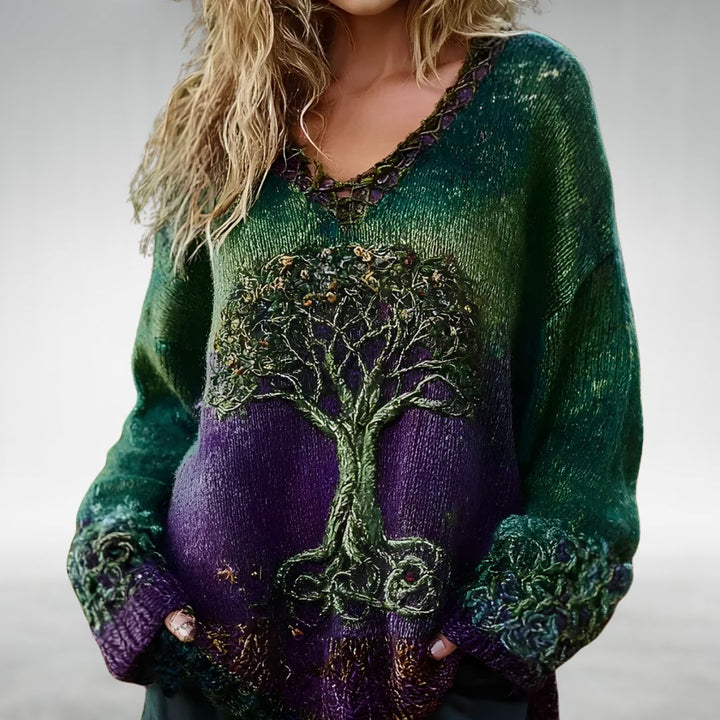 Women’s Boho Oversized Knit Jumper