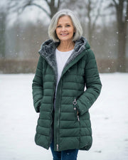 Women’s Fleece Lined Hooded Puffer Coat