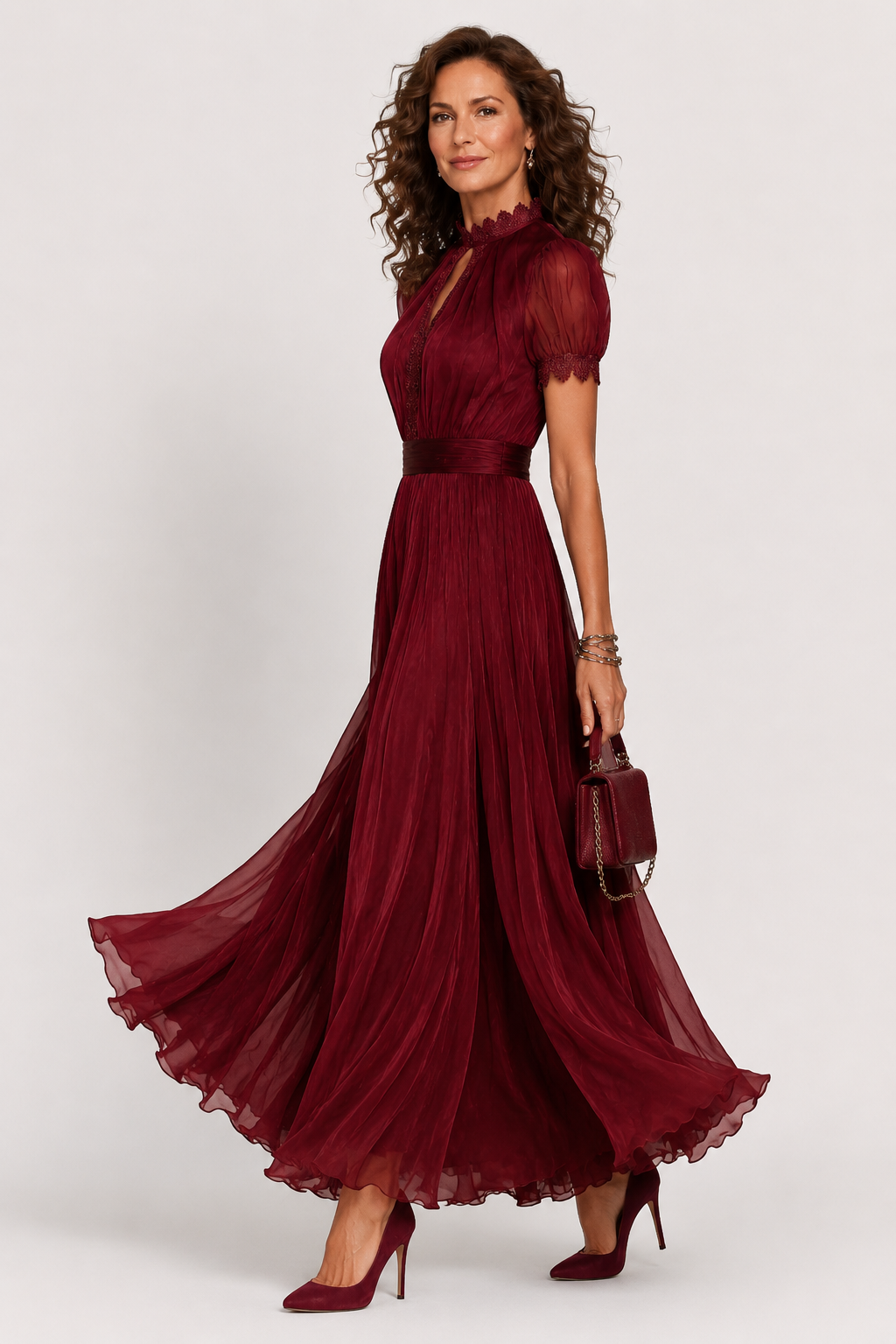 Women’s Elegant Flowing Maxi Dress