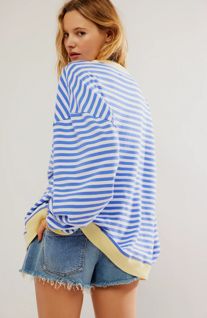 Women’s Striped Knit Pullover Sweater