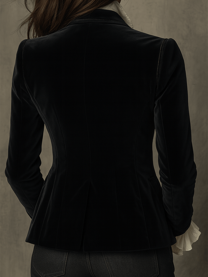 Women’s Black Embroidered Tailored Blazer