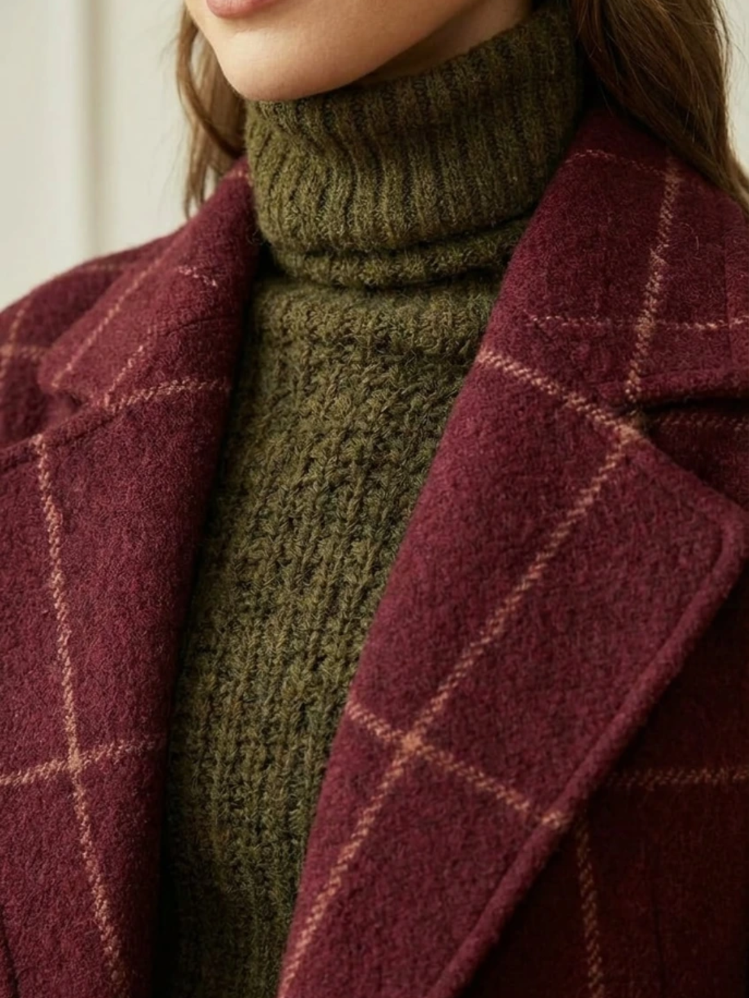 Women’s Plaid Long Coat