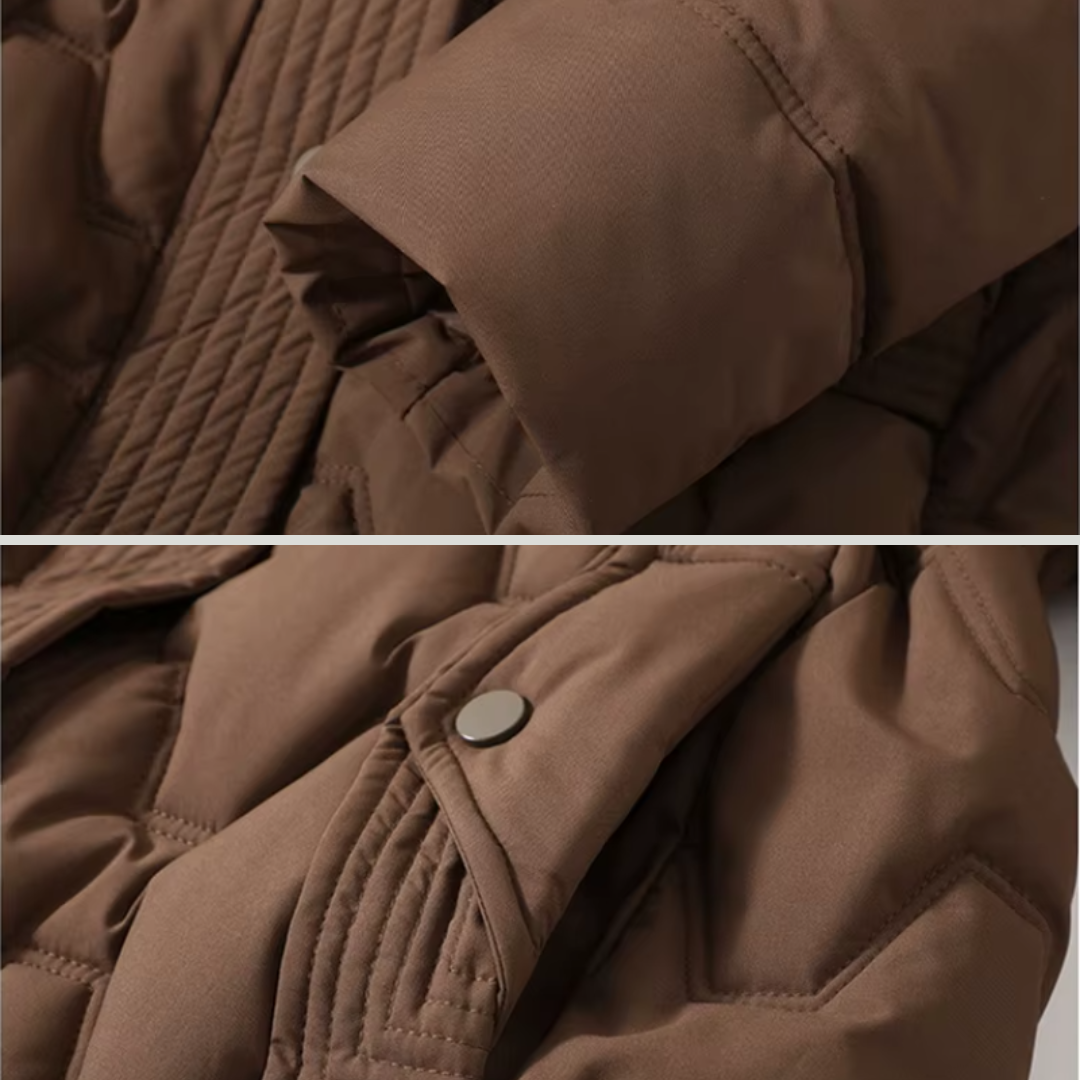 Women’s Long Quilted Hooded Winter Coat