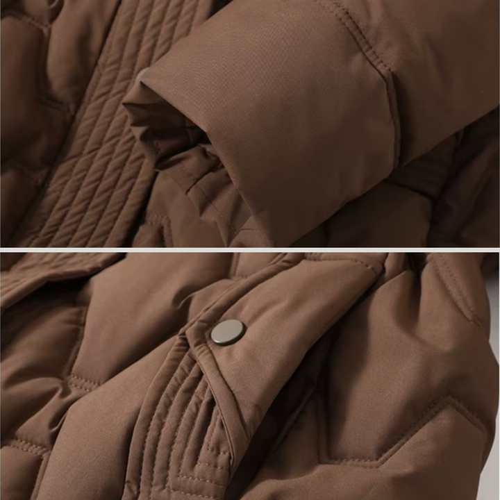 Women’s Long Quilted Hooded Winter Coat