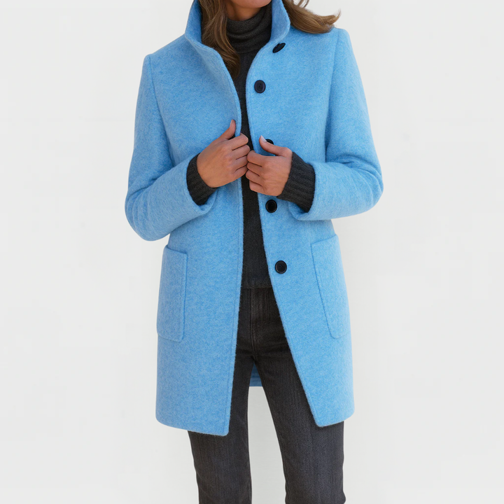 Women’s Button-Front Tailored Midi Coat