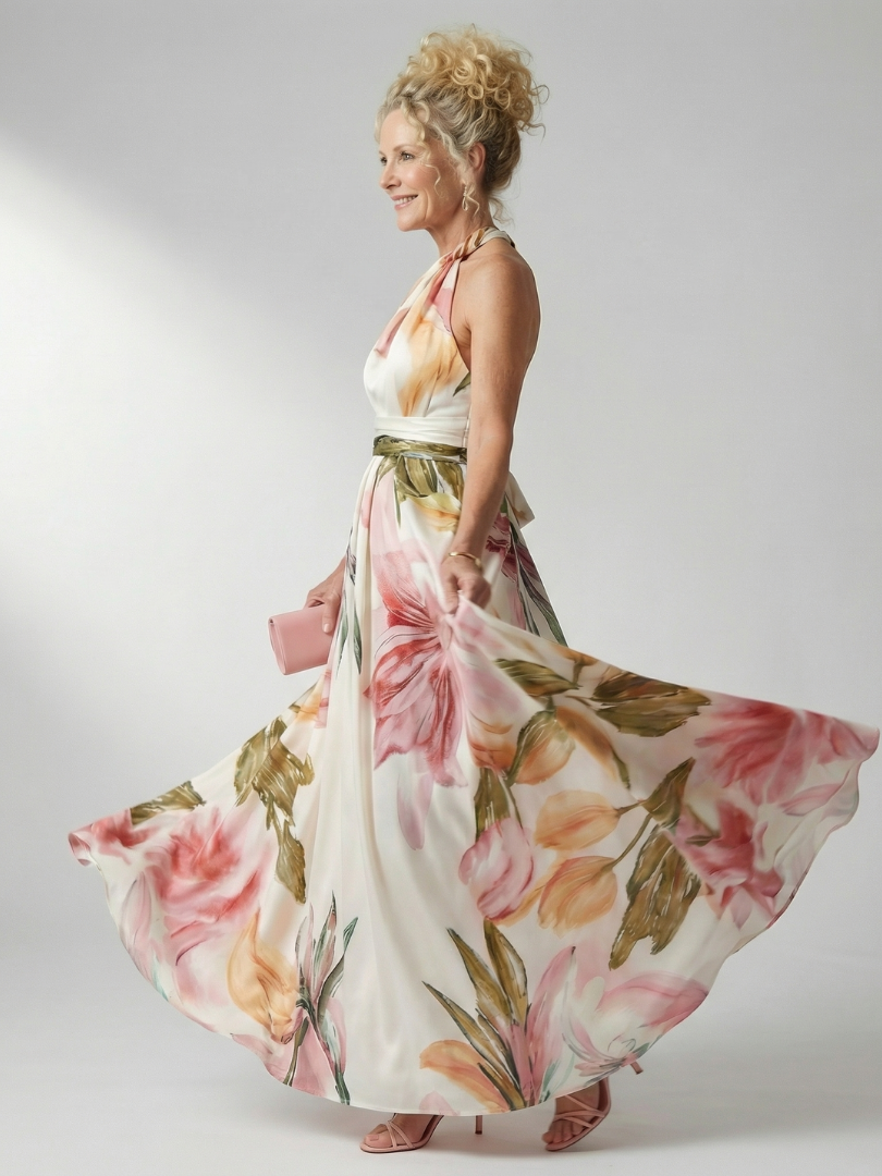 Women’s Lightweight Floral Print Maxi Dress