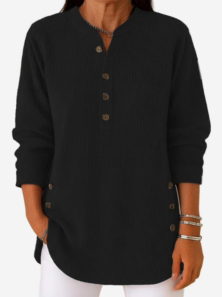 Women’s Long Sleeve Solid Knit Sweater