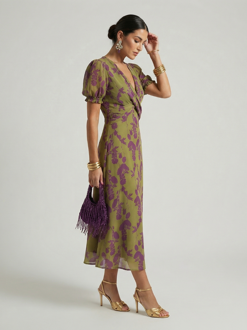 Women’s Relaxed Floral Midi Dress