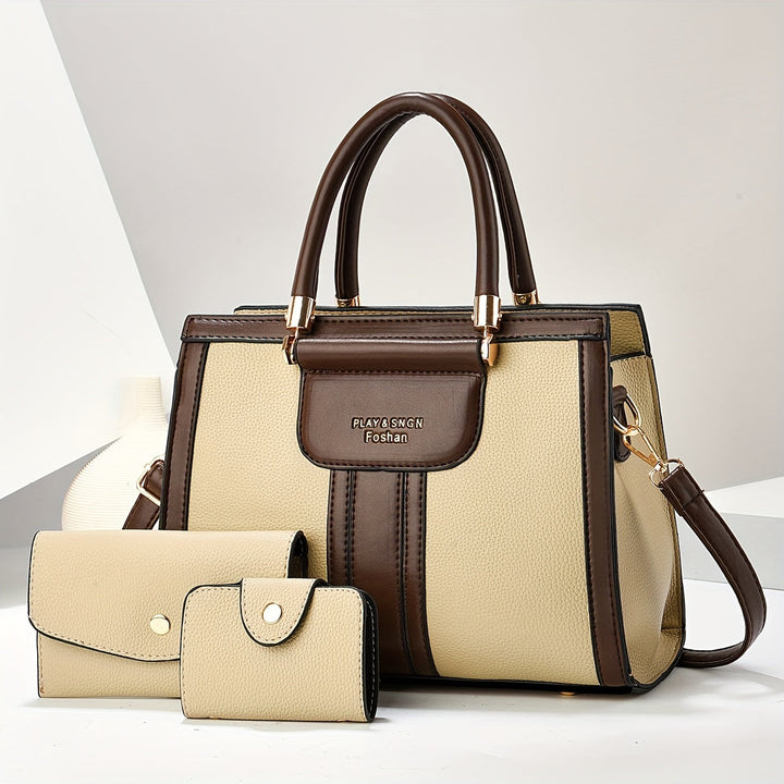 Women’s 3 Piece Matching Handbag Set
