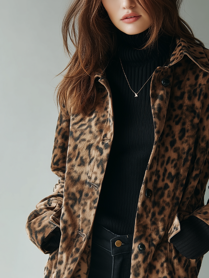 Women’s Vintage Leopard Print Jacket
