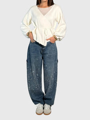 Women’s Rhinestone Embellished Party Pants