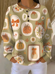 Women’s Autumn Pumpkin Pullover Sweater
