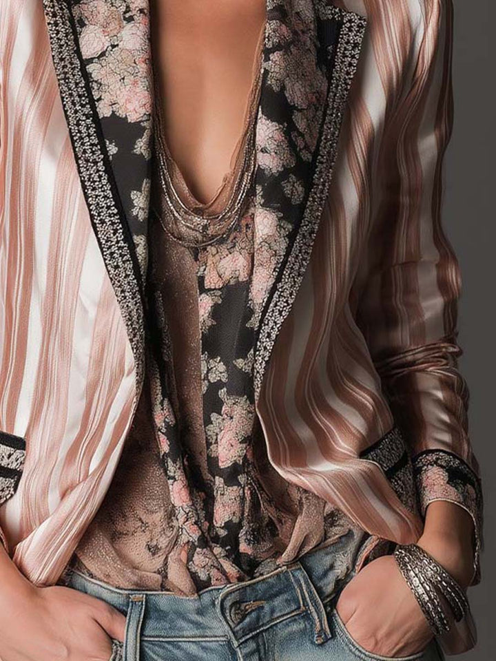 Women’s Tailored Striped Blazer
