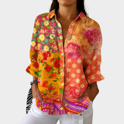 Women’s Lightweight Colorful Printed Blouse