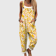 Women’s Relaxed Wide Leg Sleeveless Jumpsuit