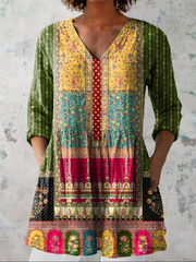 Women’s Longline V-Neck Blouse