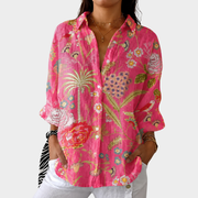 Women’s Lightweight Colorful Printed Blouse