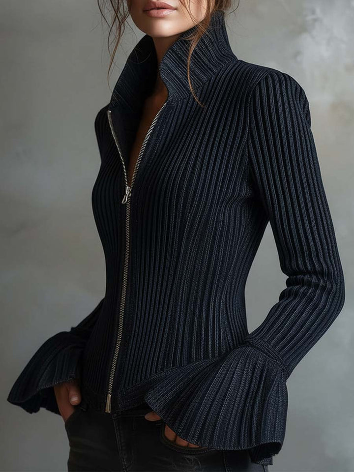 Women’s Sparkle Ribbed Knit Jacket