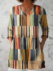 Women’s Long V-Neck Blouse