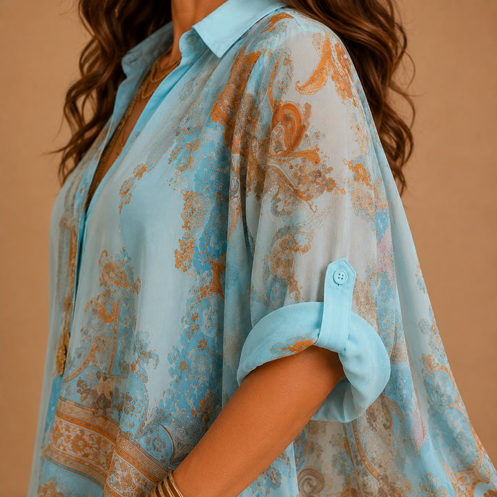 Women’s Boho Summer Shirt Dress