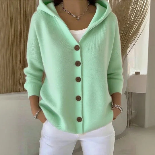 Women’s Lightweight Hooded Open Front Cardigan