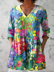 Women’s Longline V-Neck Blouse