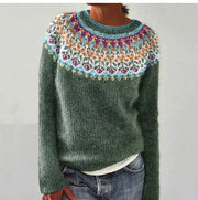 Women’s Cozy Nordic Knit Pullover Sweater