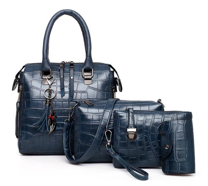 Women’s 4-Piece Tote Crossbody Wallet Handbag Set