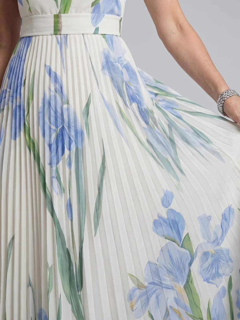 Women’s Square Neck Floral Midi Dress