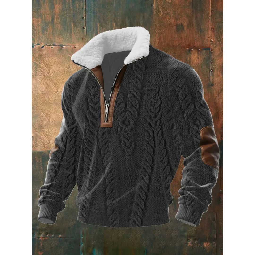 Men’s Half Zip Turtleneck Sweater