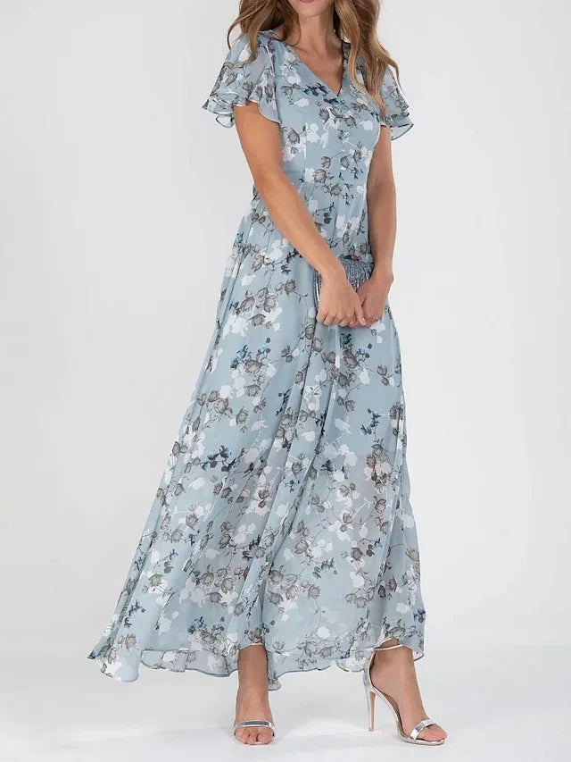 Women’s Ruched Tummy Control Evening Dress