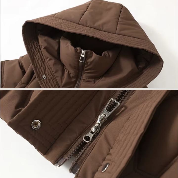 Women’s Long Quilted Hooded Winter Coat
