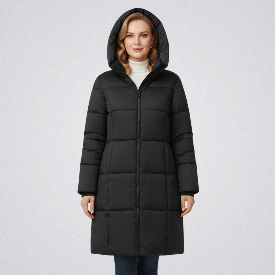Women’s Hooded Longline Puffer Coat