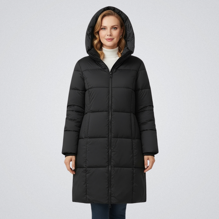 Women’s Hooded Longline Puffer Coat