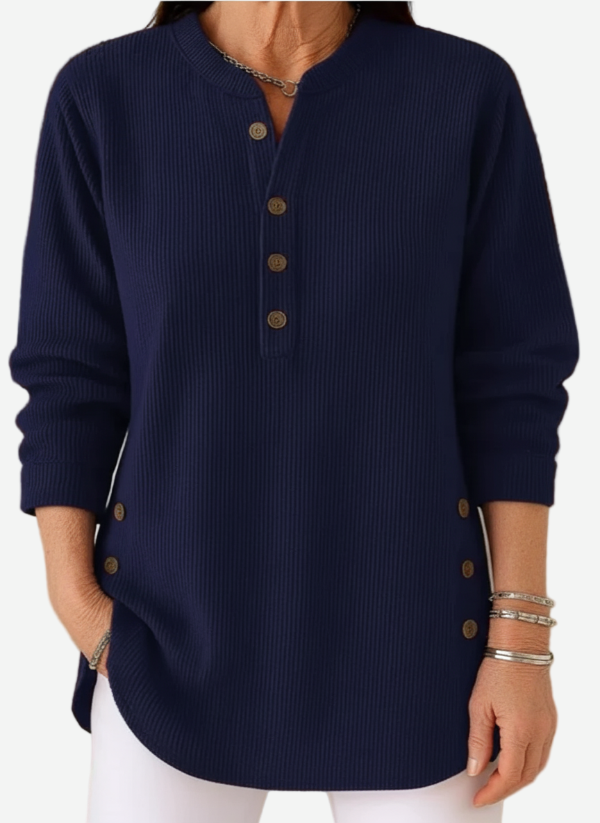Women’s Long Sleeve Solid Knit Sweater