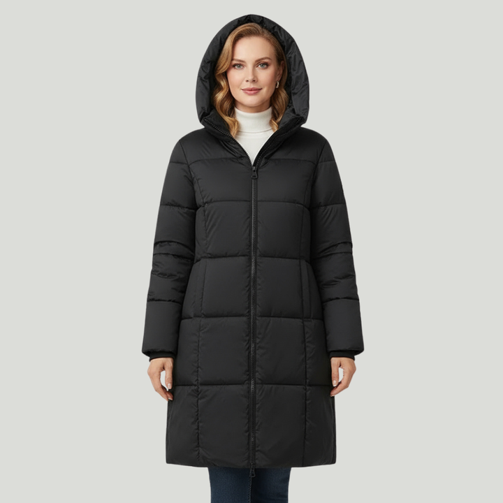 Women’s Hooded Longline Puffer Coat