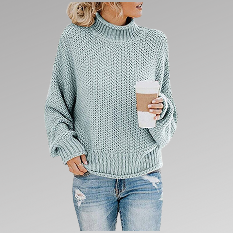 Women’s High Neck Pullover Sweater