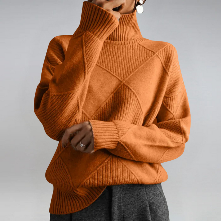 Women’s Long Sleeve Turtleneck Pullover Sweater