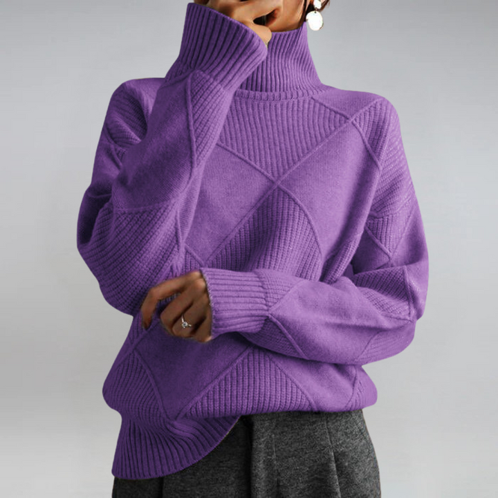 Women’s Long Sleeve Turtleneck Pullover Sweater
