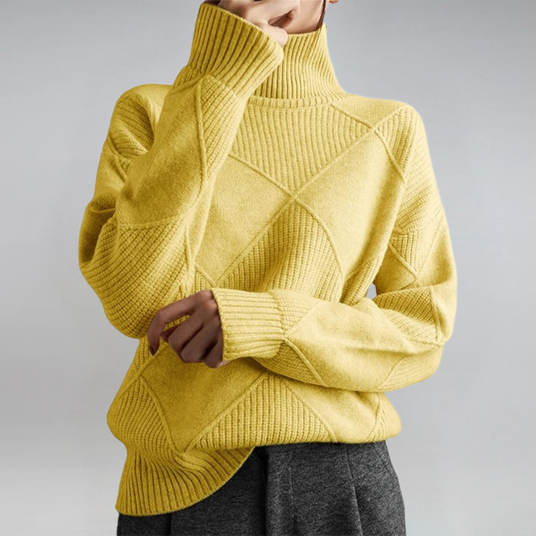 Women’s Long Sleeve Turtleneck Pullover Sweater