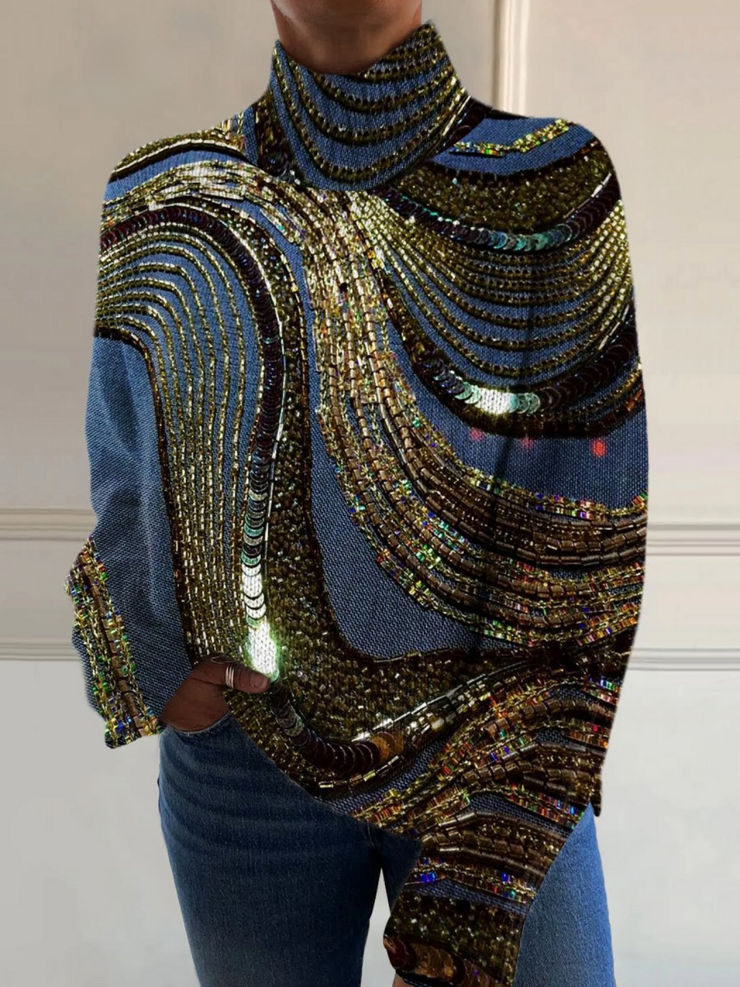 Women’s Christmas Turtleneck Sweater
