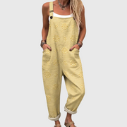 Women’s Soft Yellow Relaxed Fit Jumpsuit