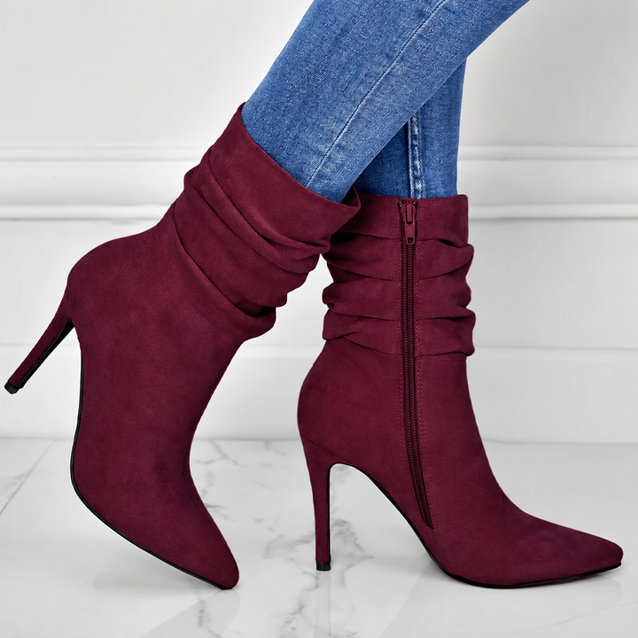 Women's Elegant High Heel Pointed Boots