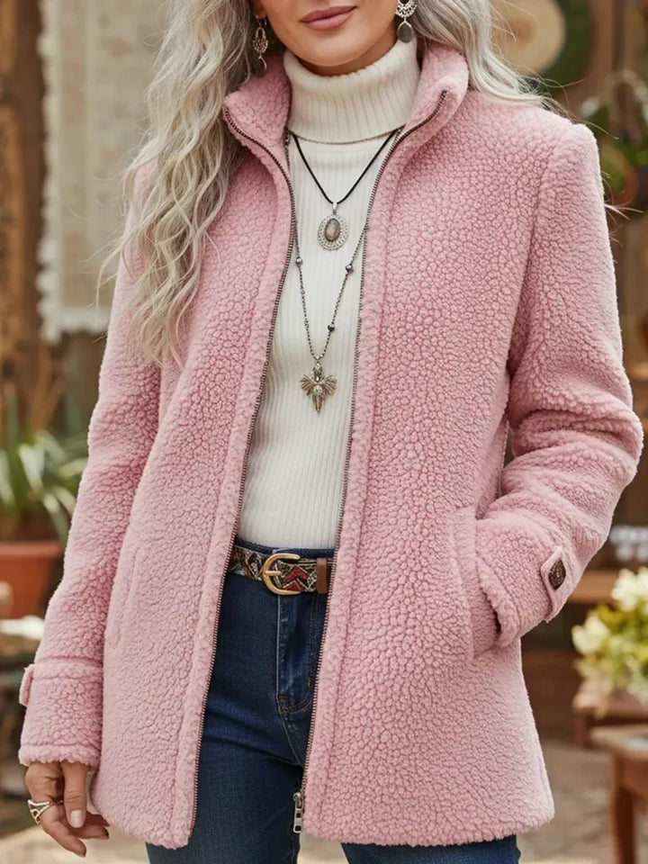 Women’s Cozy Stand-Collar Full-Zip Jacket